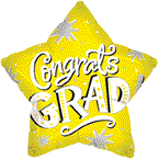 Congrats Grad Star Gold 18''